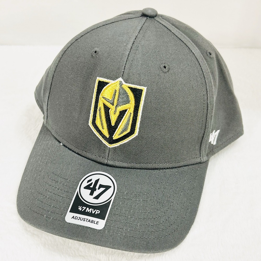 '47 Brand Vegas Golden Knights MVP Hat Cap Adjustable Strapback Gray NHL Hockey‎